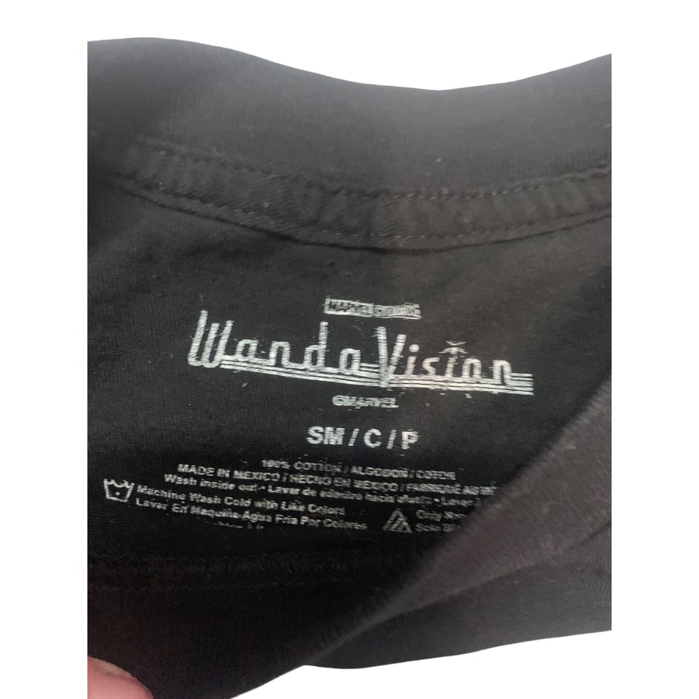 Marvel WandaVision T-Shirt Mens Small Black Graphic Tee TV Show Series - Picture 4 of 7